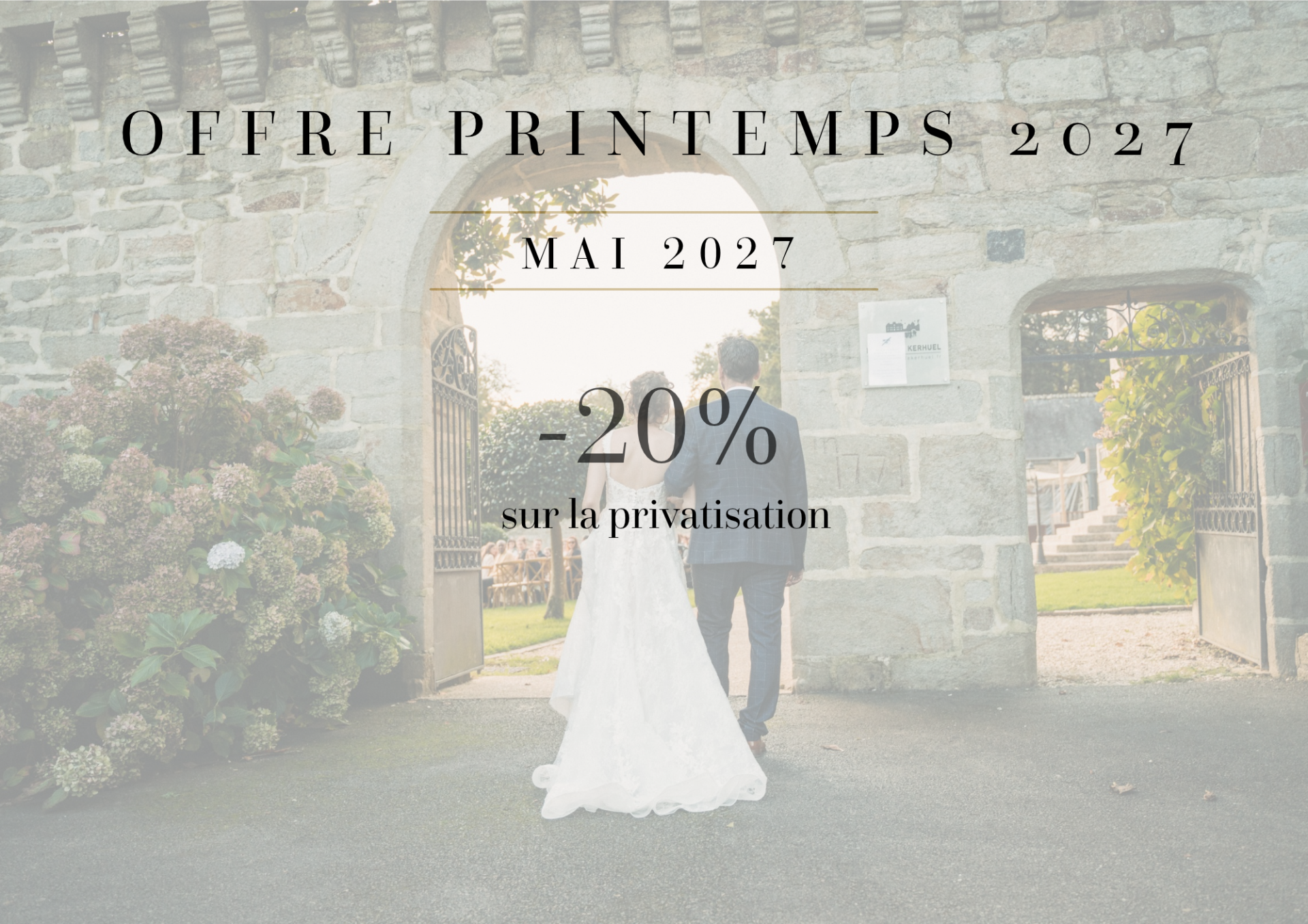 Offre Mai 2027 Mariage